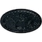 Ekena Millwork Tristan Ceiling Medallion (Fits Canopies up to 5 1/2"), Hand-Painted Night Shade, 26"OD x 3"P CM26TNNSF - alternate 3